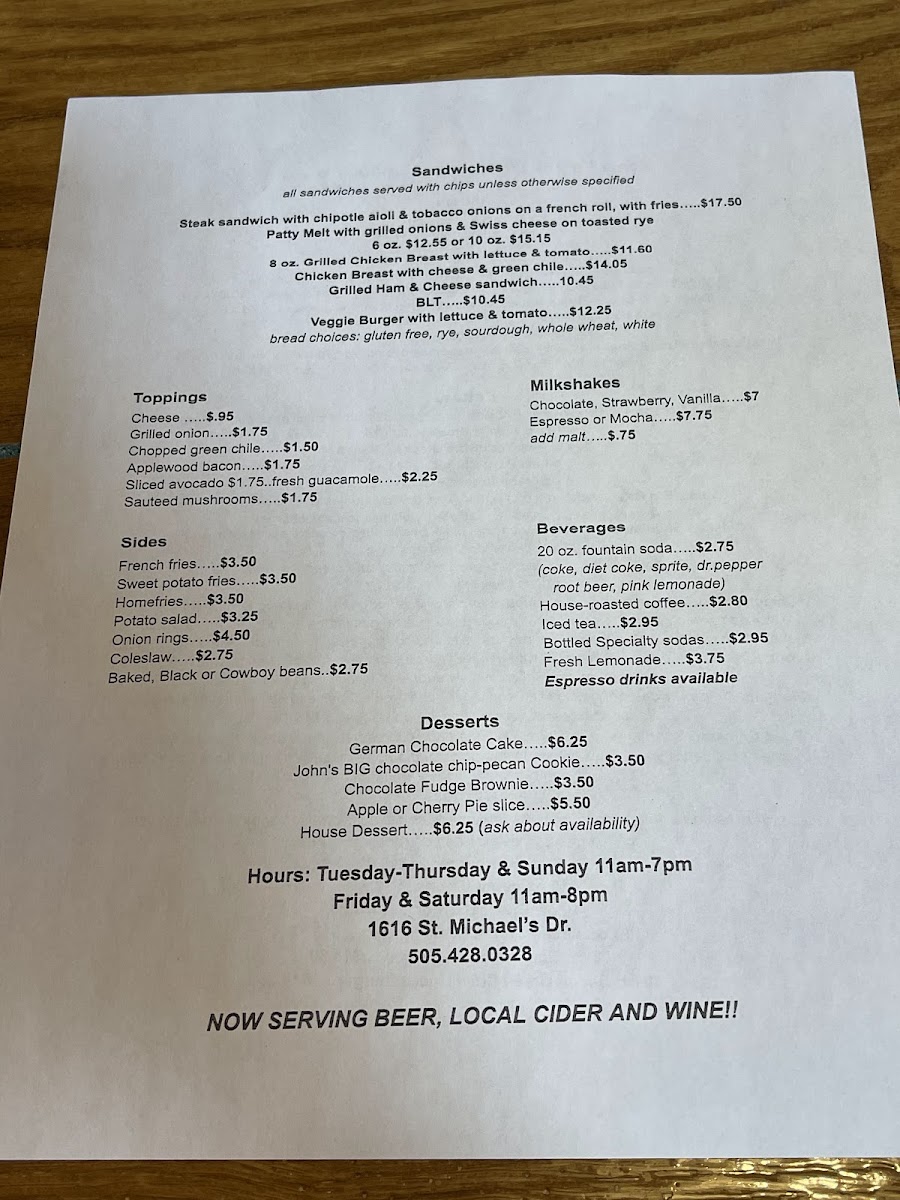 Menu - Santa Fe Bite photo 7
